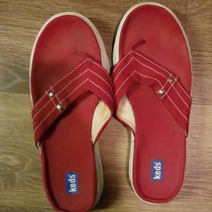 Keds thick flip flops
